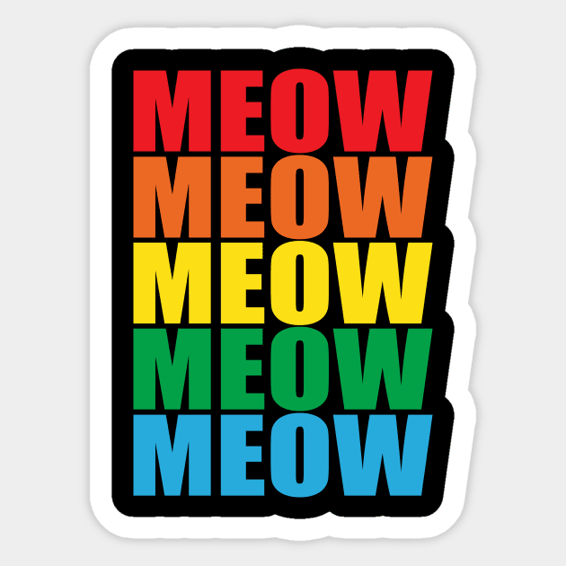 cat meow Sticker by teemarket